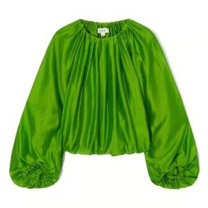 cos balloon sleeve trapeze top